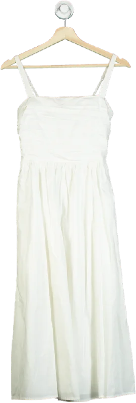 Abercrombie & Fitch White Maxi Dress UK XS