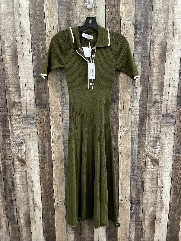 Dress Casual Maxi By Cme In Green, Size: M