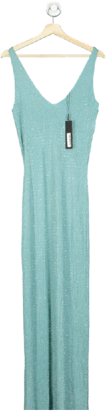 Fashion Nova Aqua Truly Yours Embellished Maxi Dress UK L