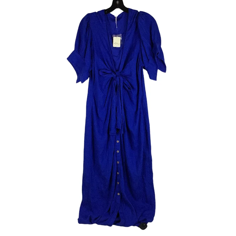 Dress Party Long By Free People In Blue, Size: L