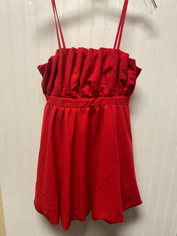 Dress Party Short By Clothes Mentor In Red, Size: M