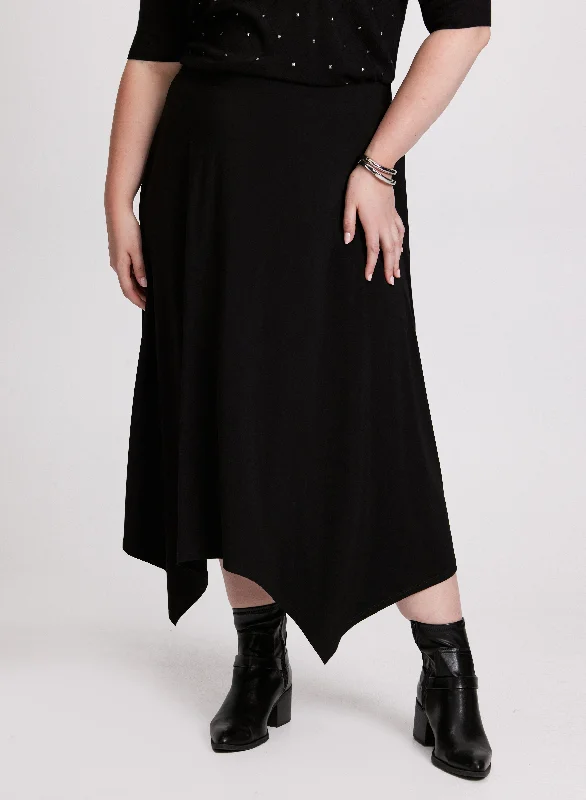 Square Hem Maxi Skirt