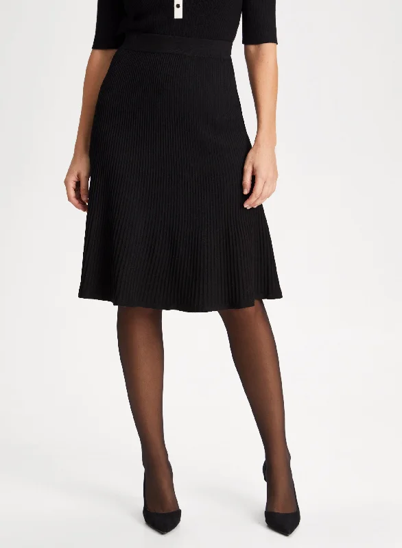 Pleated Midi Skirt