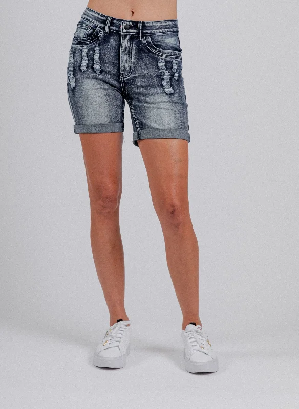 Mi Moso Boyfriend Short Blue