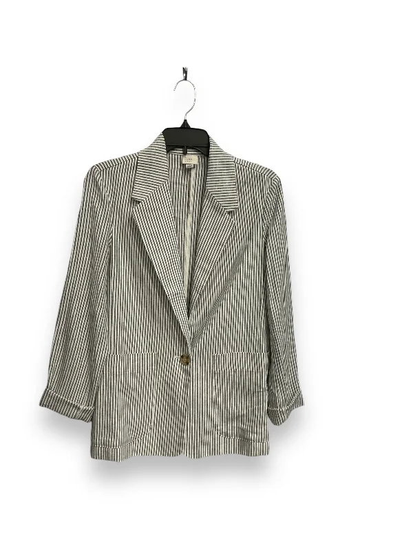 Blazer By A New Day In Striped Pattern, Size: Xs