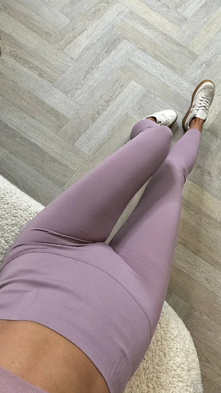 Nelle Mauve High Waisted Leggings