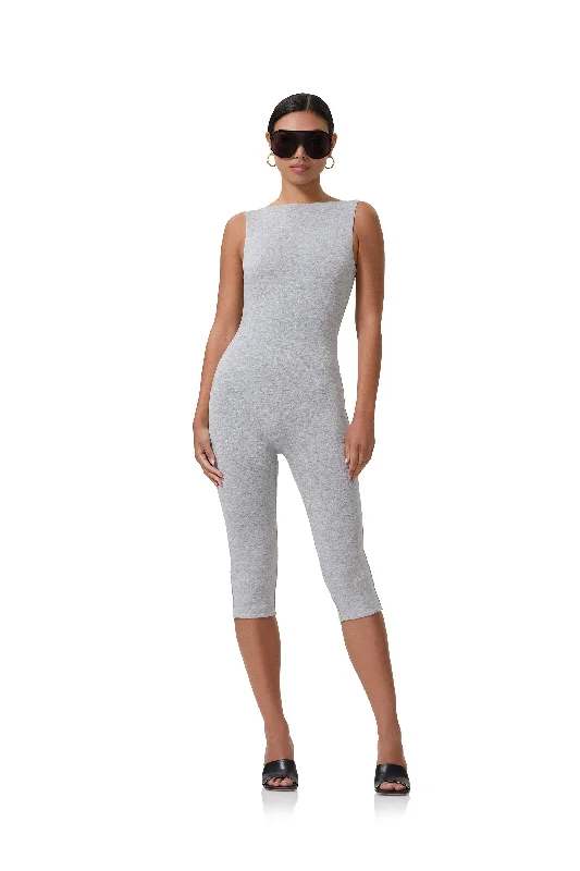 Tahlia Capri Catsuit - Heather Grey