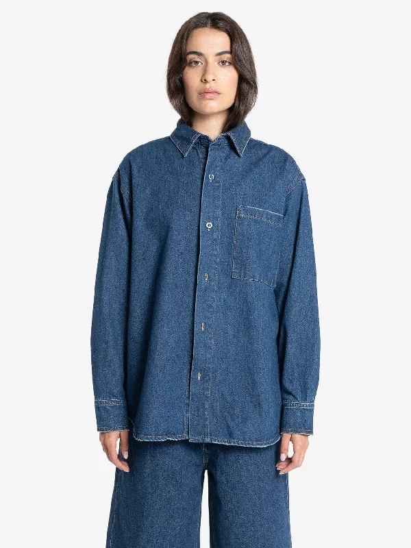 Austin Denim Shirt - Double Indigo Rinse