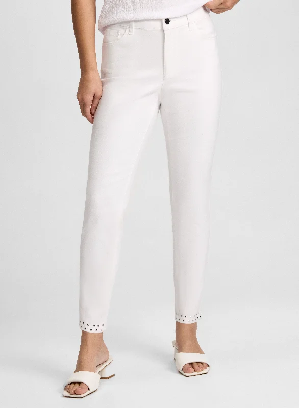 Bow Detail Slim Leg Jeans