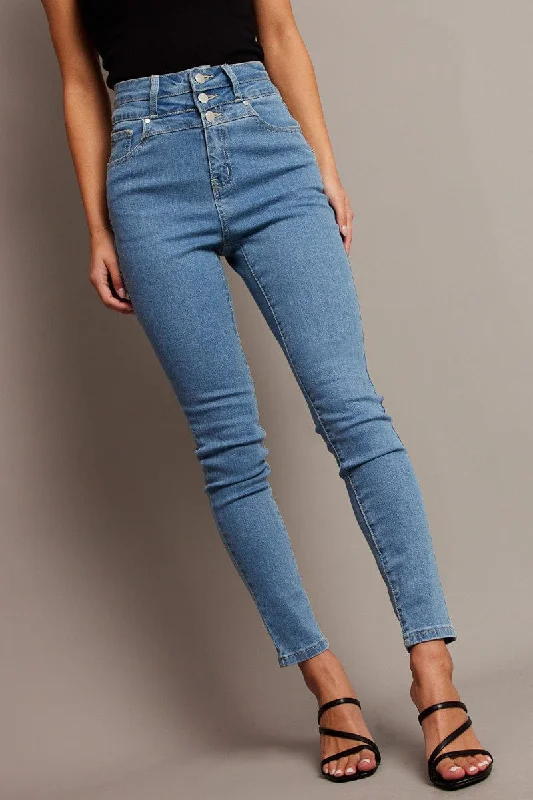 Denim Skinny Jean High Waist