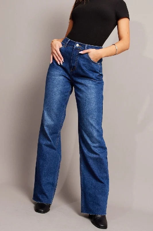 Denim Straight Jean Mid Rise