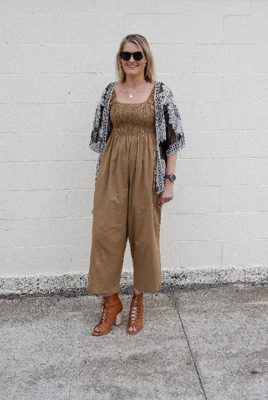 Vanilla Bean - Shirred Bust Milly Jumpsuit